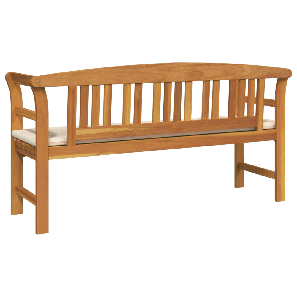 Produktbild för Rosabänk Naturlig 157 x 46 x 82,5 cm Massivt Akaciaträ