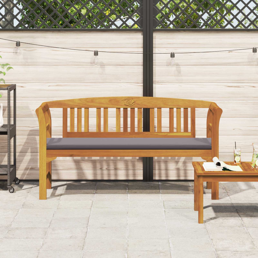 Produktbild för Rosabänk Naturlig 157 x 46 x 82,5 cm Massivt Akaciaträ
