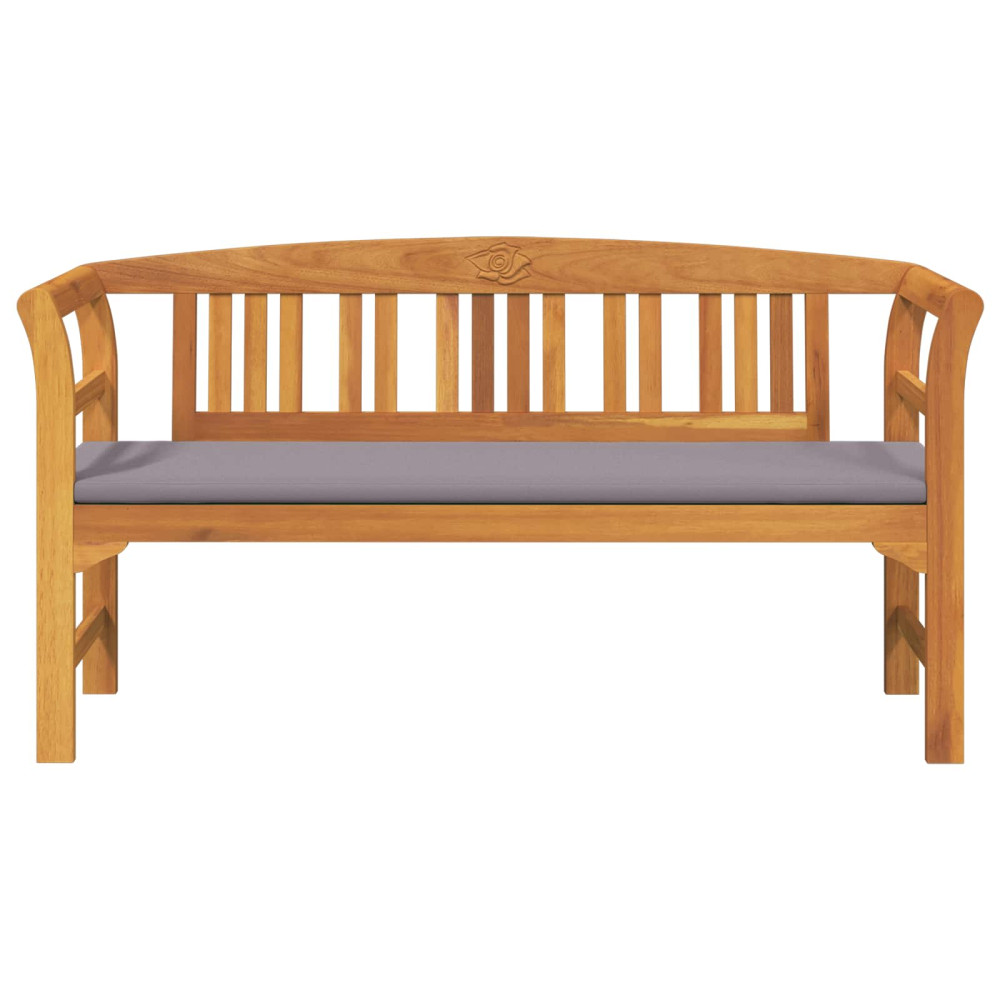 Produktbild för Rosabänk Naturlig 157 x 46 x 82,5 cm Massivt Akaciaträ