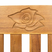Produktbild för Rosabänk Naturlig 157 x 46 x 82,5 cm Massivt Akaciaträ