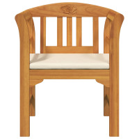 Produktbild för Rosabänk Naturlig 68,5 x 46 x 82,5 cm Massivt Akaciaträ