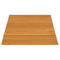 Produktbild för Badmatta Brun 80 x 50 cm Massivt Akaciaträ