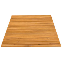 Produktbild för Badmatta Brun 100 x 60 cm Massivt Akaciaträ