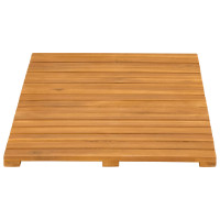 Produktbild för Badmatta Enfärgad Brun 60 x 40 cm trä