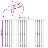 Produktbild för Badmatta Enfärgad Brun 80 x 50 cm Massivt Akaciaträ