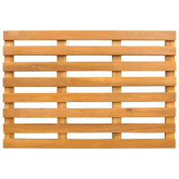 Produktbild för Badmatta Enfärgad Brun 56 x 37 x 2,5 cm Massivt Akaciaträ