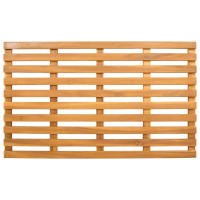 Produktbild för Badmatta Enfärgad Brun 80 x 48 x 2,5 cm Massivt Akaciaträ