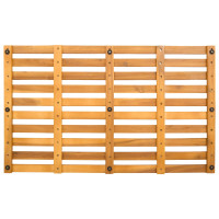 Produktbild för Badmatta Enfärgad Brun 80 x 48 x 2,5 cm Massivt Akaciaträ