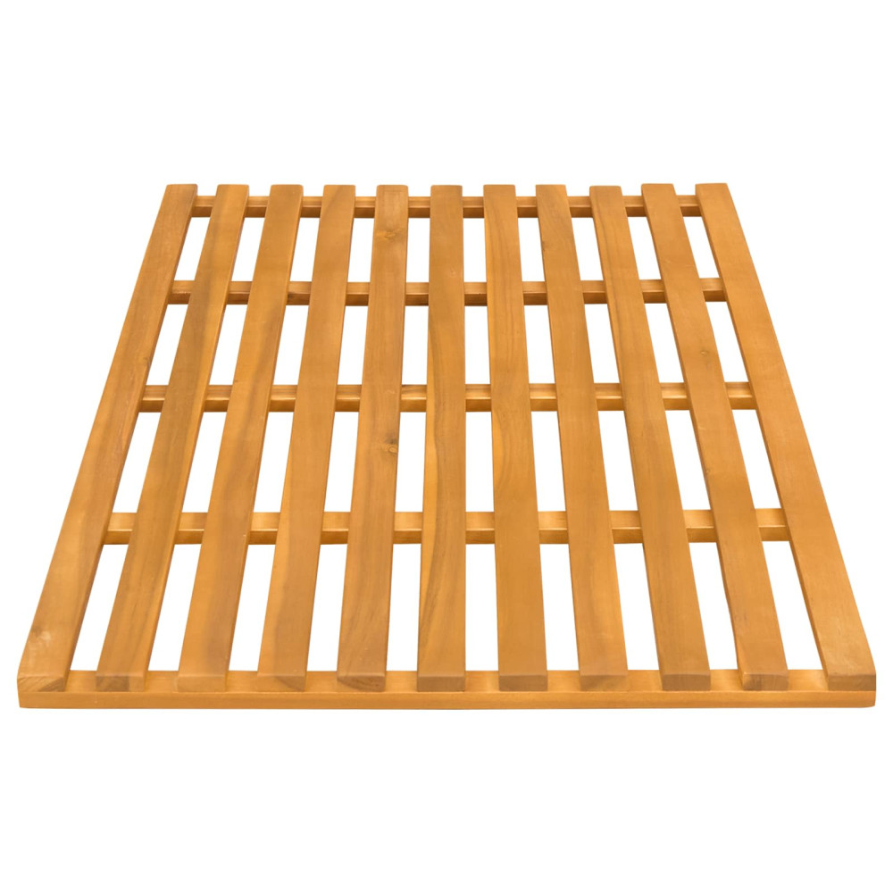 Produktbild för Badmatta Enfärgad Brun 100 x 53 x 2,5 cm trä