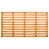 Produktbild för Badmatta Enfärgad Brun 100 x 53 x 2,5 cm trä
