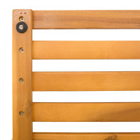 Produktbild för Badmatta Enfärgad Brun 100 x 53 x 2,5 cm trä