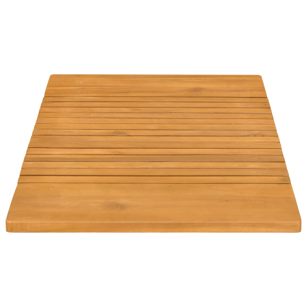 Produktbild för Badmatta Enfärgad Brun 81 x 50 cm Massivt Akaciaträ
