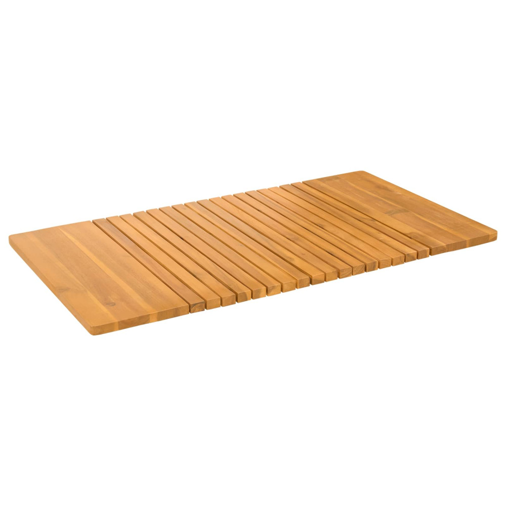 Produktbild för Badmatta Enfärgad Brun 100 x 55 cm trä