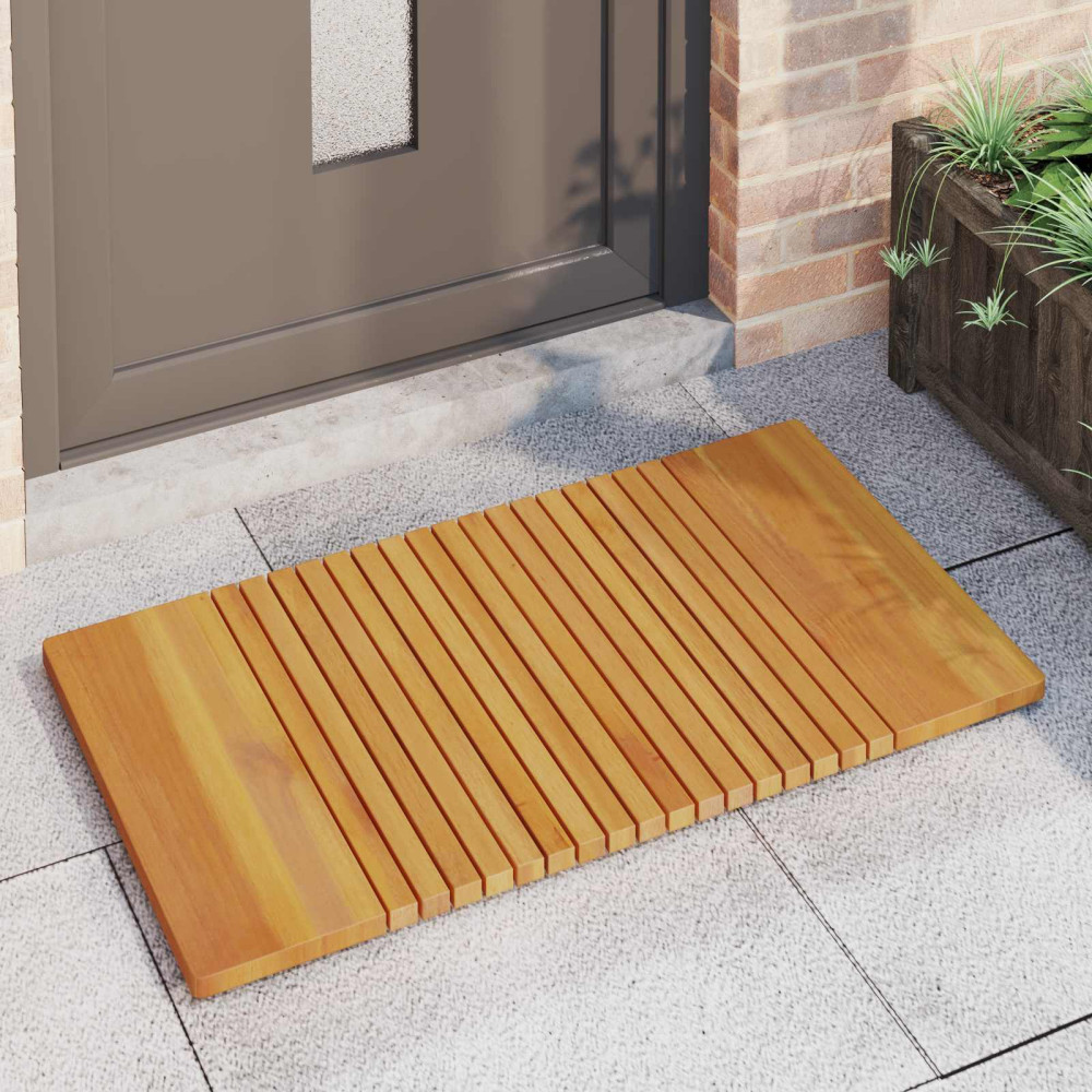 Produktbild för Badmatta Enfärgad Brun 100 x 55 cm trä