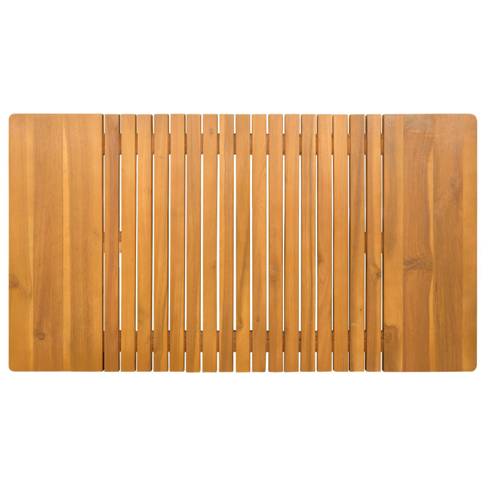 Produktbild för Badmatta Enfärgad Brun 100 x 55 cm trä