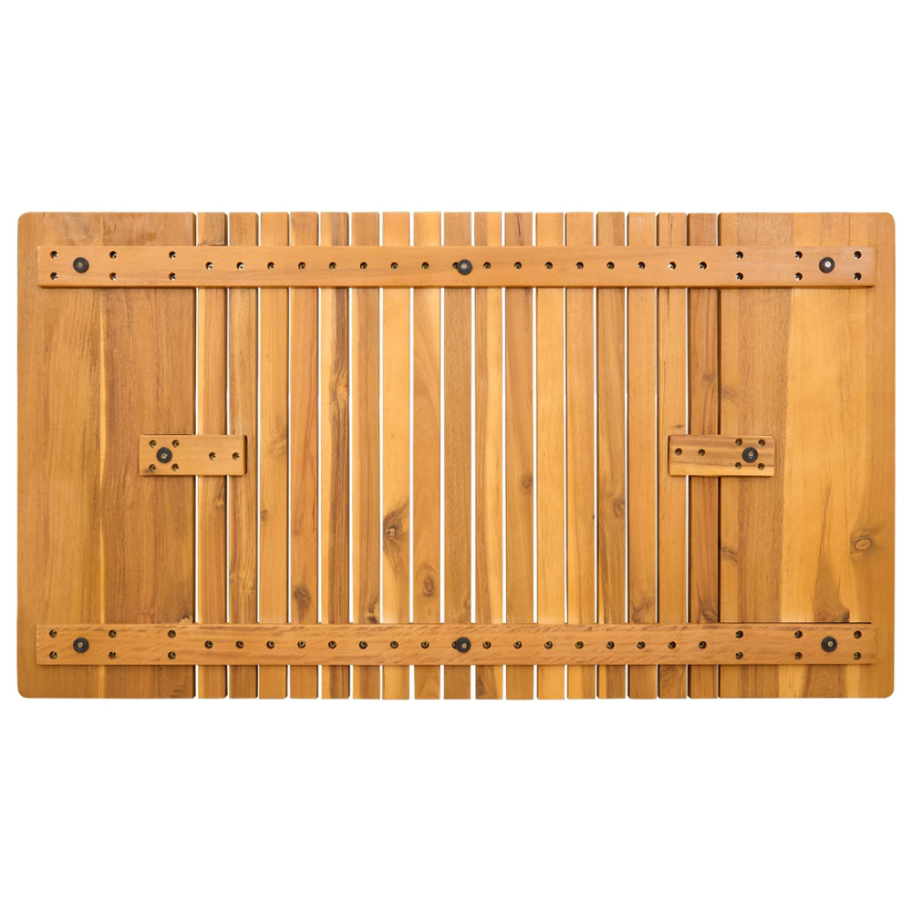 Produktbild för Badmatta Enfärgad Brun 100 x 55 cm trä