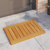 Produktbild för Badmatta Enfärgad Brun 60 x 40 cm trä