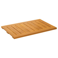Produktbild för Badmatta Enfärgad Brun 60 x 40 cm trä