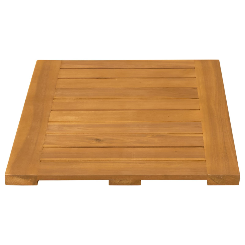 Produktbild för Badmatta Enfärgad Brun 60 x 40 cm trä