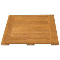 Produktbild för Badmatta Enfärgad Brun 60 x 40 cm trä