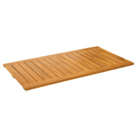 Produktbild för Badmatta Enfärgad Brun 100 x 55 cm trä