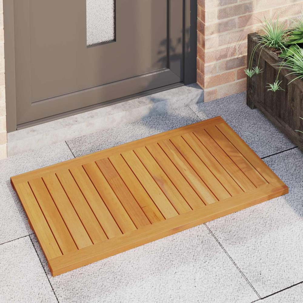 Produktbild för Badmatta Enfärgad Brun 100 x 55 cm trä