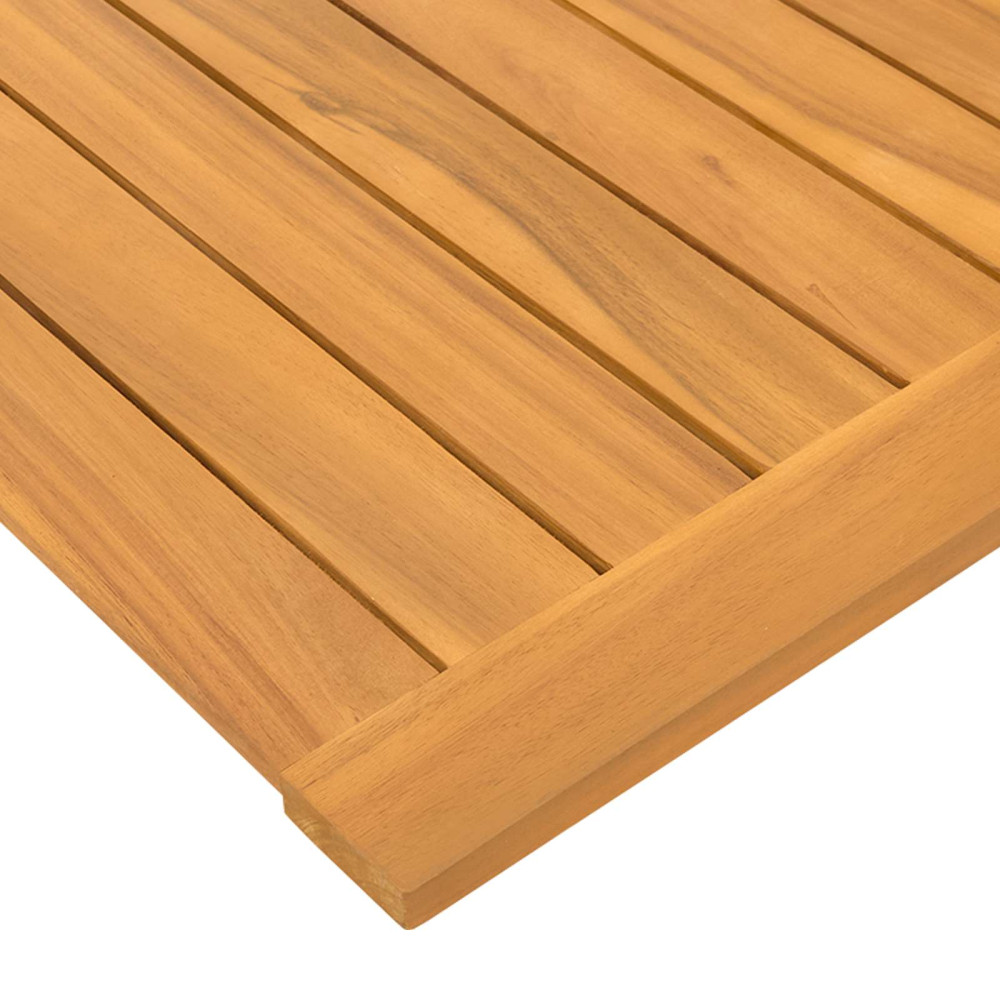 Produktbild för Badmatta Enfärgad Brun 100 x 55 cm trä