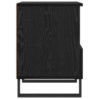 Produktbild för Sängskåp med låda Svart Ek 40 x 35 x 50 cm Konstruerat trä