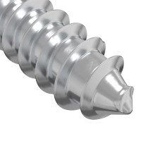 Produktbild för Träskruvar 12 pcs Silver M6 x 70 mm Stål