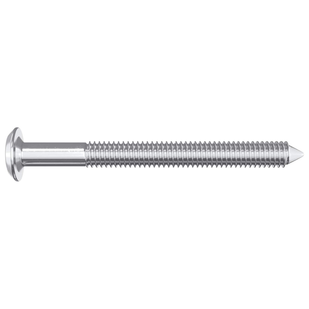 Produktbild för Möbelskruvar 2 pcs Silver M6 x 60 mm Stål