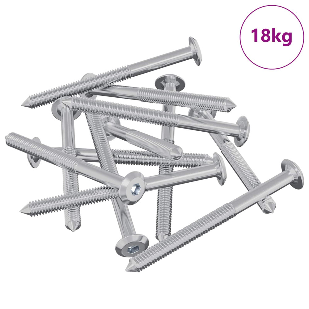 Produktbild för Möbelskruvar 1400 pcs Silver Stål