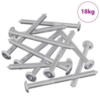 Produktbild för Möbelskruvar 1200 pcs Silver Stål