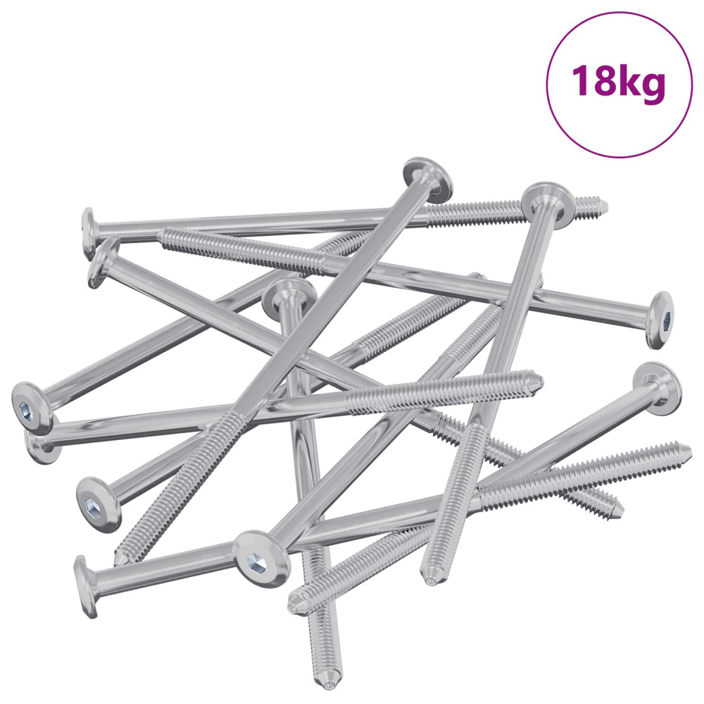 Produktbild för Möbelskruvar 800 pcs Silver Stål