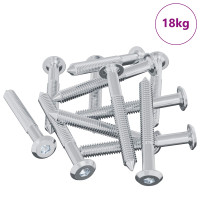 Produktbild för Skruv 1800 pcs Silver M6 x 50 mm Stål