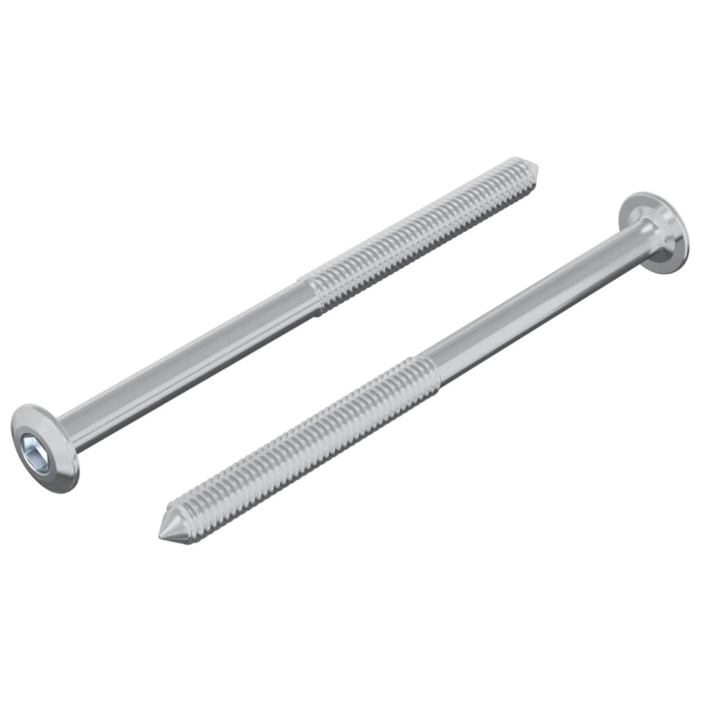 Produktbild för Skruv 2 pcs Silver M6 x 85 mm Stål