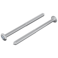 Produktbild för Skruv 2 pcs Silver M6 x 85 mm Stål
