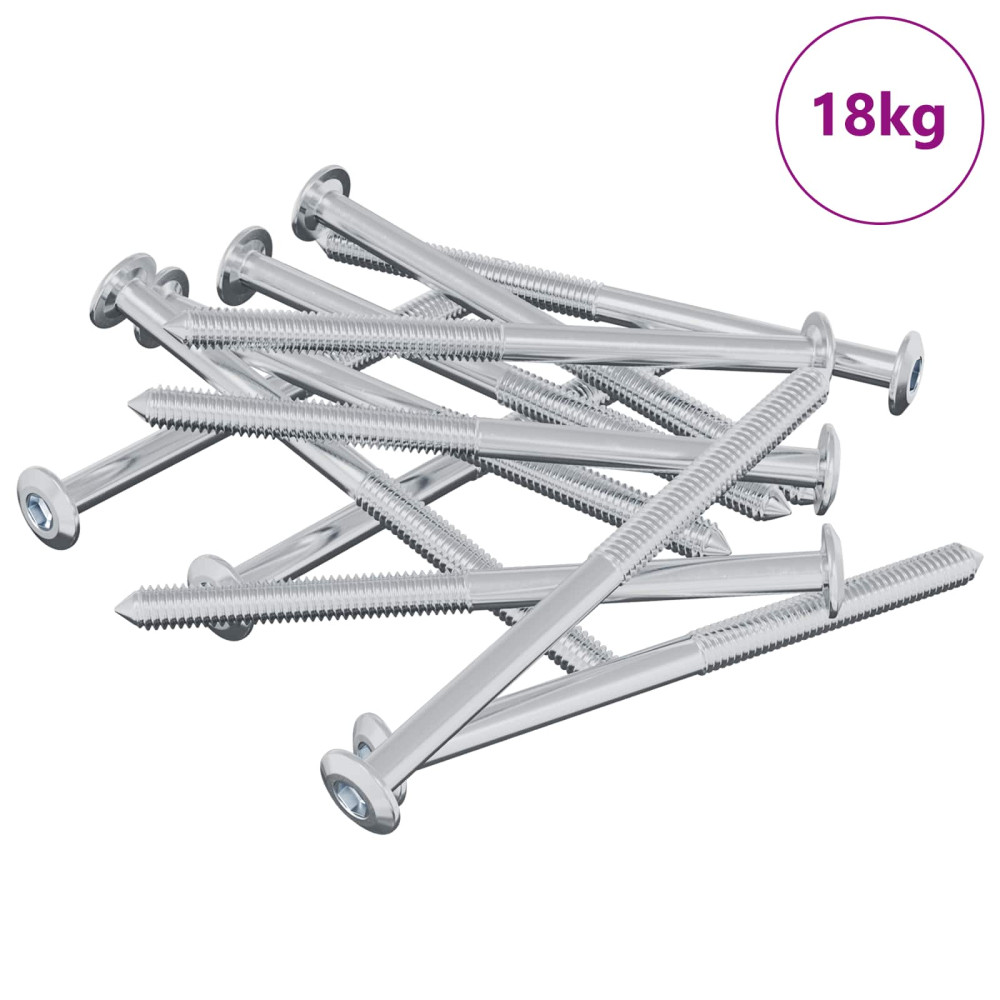 Produktbild för Skruv 1200 pcs Silver M6 x 85 mm Stål