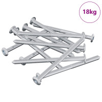 Produktbild för Skruv 1200 pcs Silver M6 x 85 mm Stål