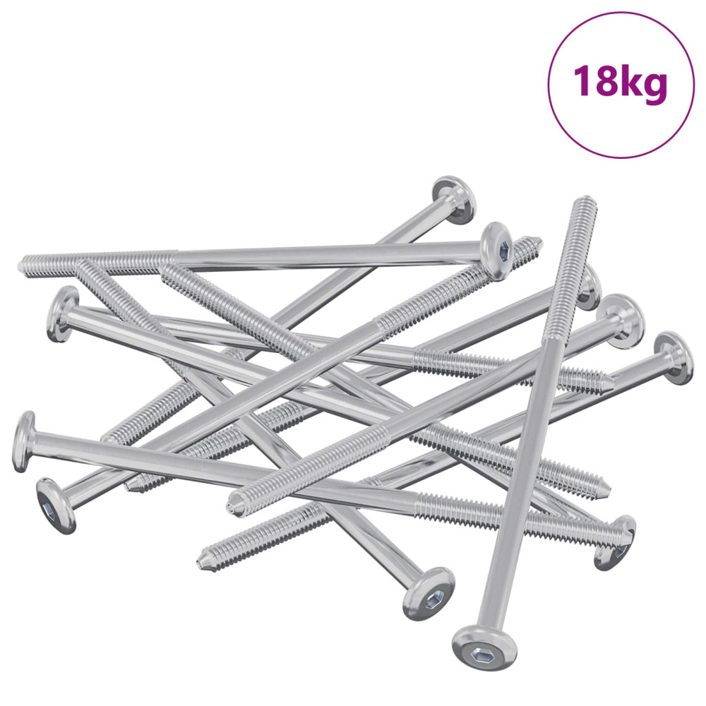 Produktbild för Skruv 800 pcs Silver M6 x 120 mm Stål