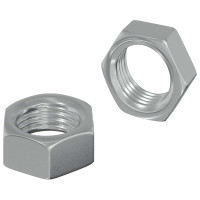 Produktbild för Sexkantig mutter 2 pcs Silver M6 Metall
