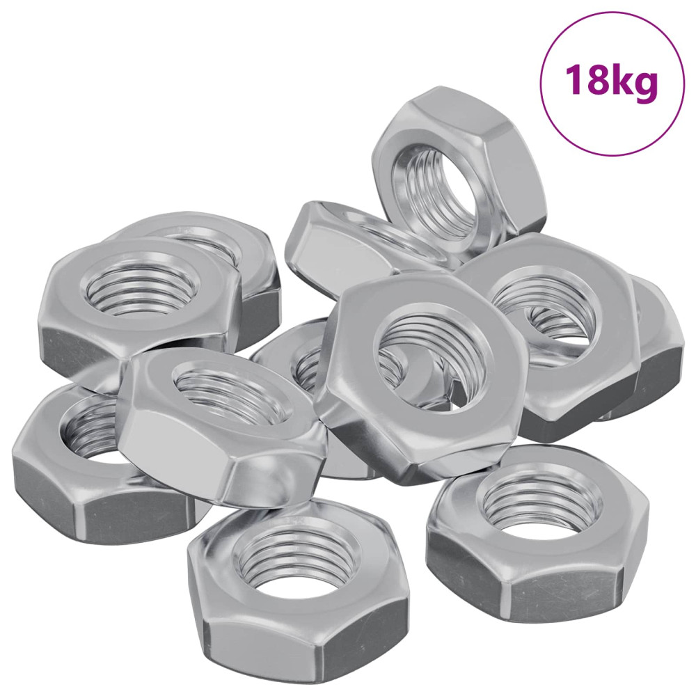 Produktbild för Sexkantig mutter 3600 pcs Silver Metall