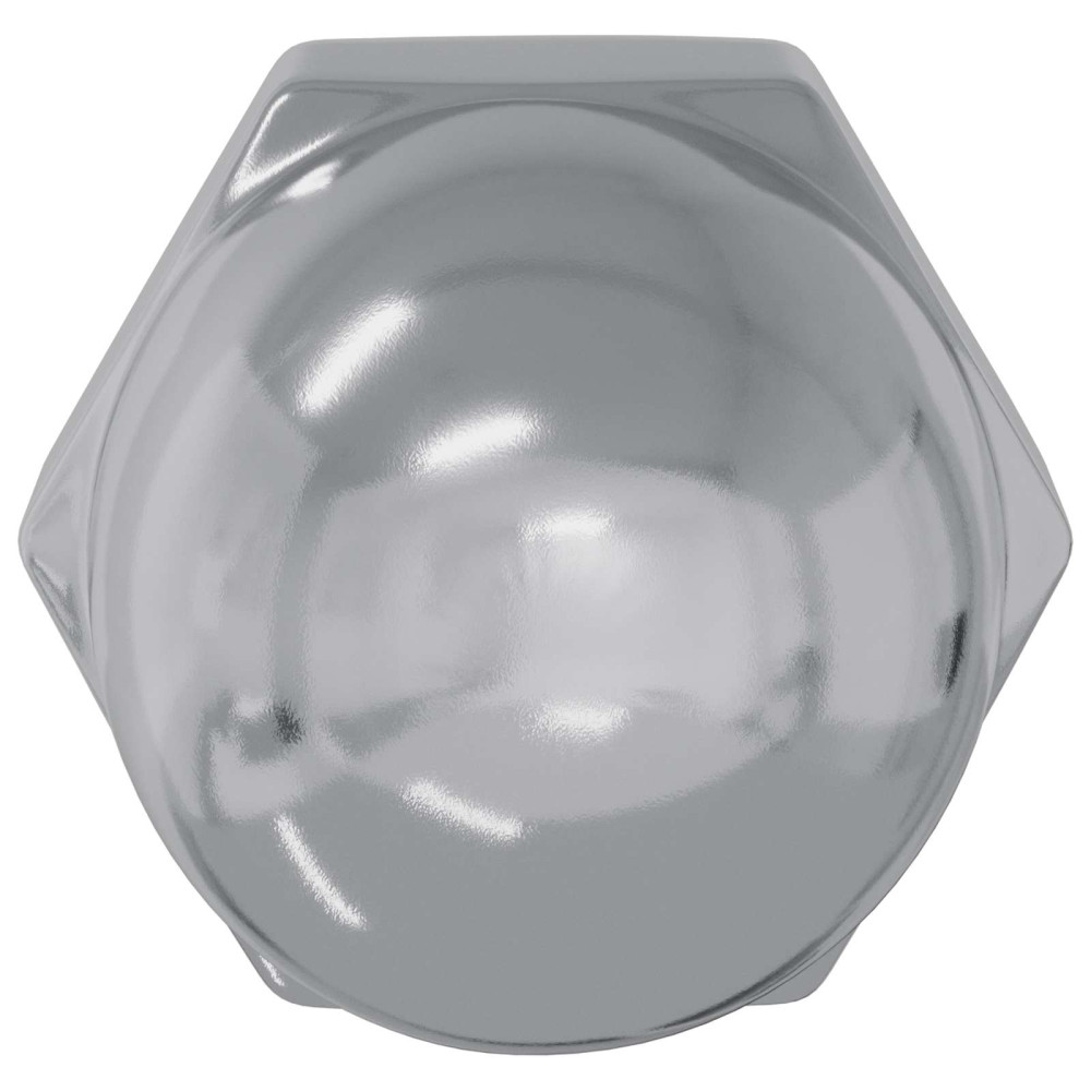 Produktbild för Sexkantiga ekollonnötter 2 pcs Silver m8 Metall