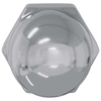 Produktbild för Sexkantiga ekollonnötter 2 pcs Silver m8 Metall