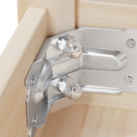 Produktbild för Sexkantiga ekollonnötter 2 pcs Silver m8 Metall