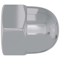 Produktbild för Sexkantiga ekollonnötter 12 pcs Silver m8 Metall