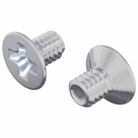 Produktbild för Försänkta huvudsättningar 2 pcs Silver M4 x 6 mm Stål
