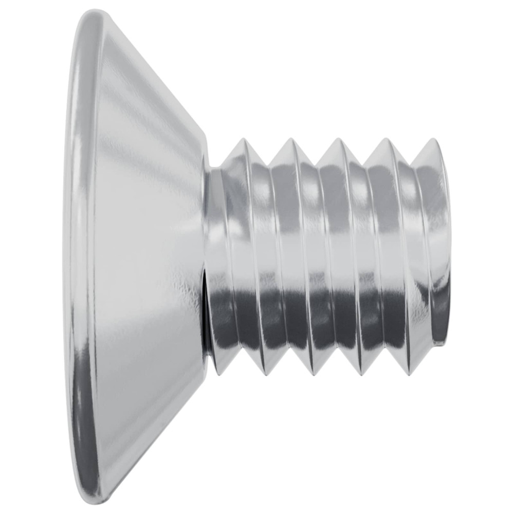Produktbild för Försänkta huvudsättningar 2 pcs Silver M4 x 6 mm Stål