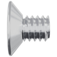 Produktbild för Försänkta huvudsättningar 2 pcs Silver M4 x 6 mm Stål