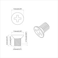 Produktbild för Försänkta huvudsättningar 32727 pcs Silver Järn