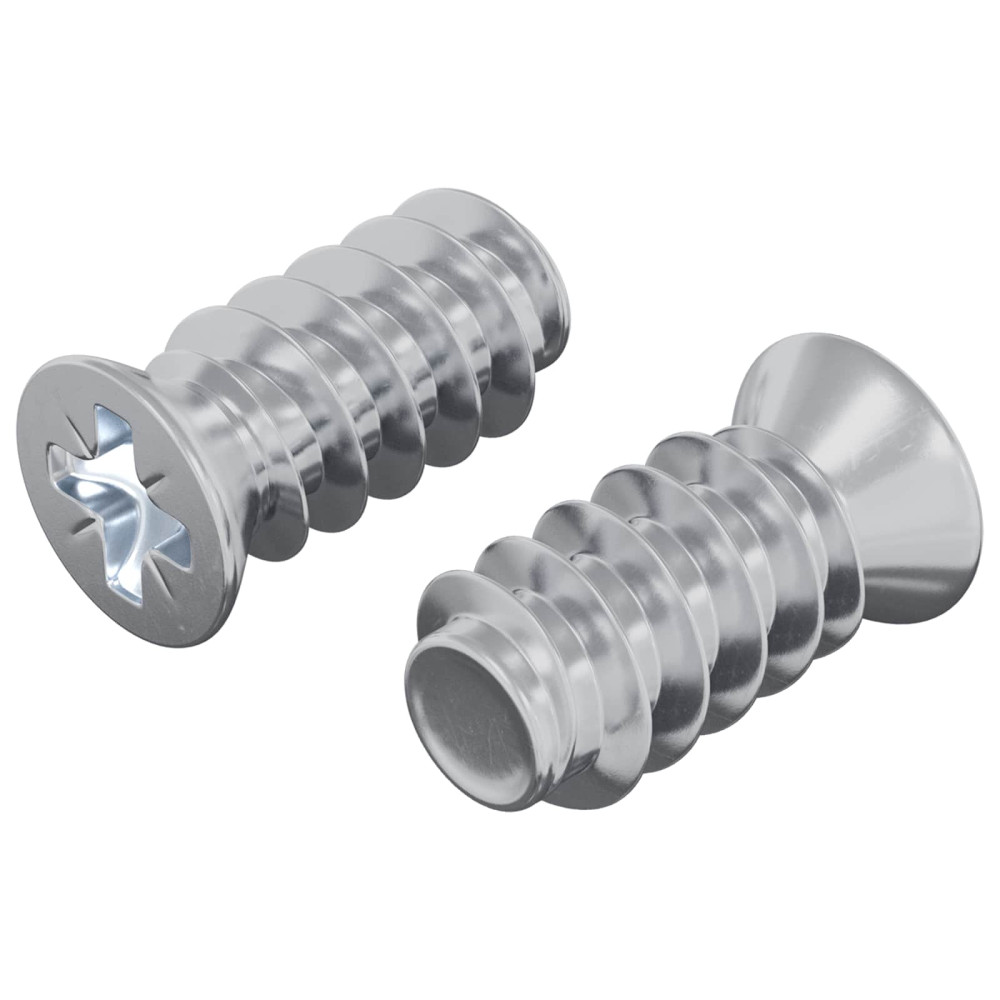 Produktbild för Skruv 2 pcs Silver M6 x 12 mm Järn